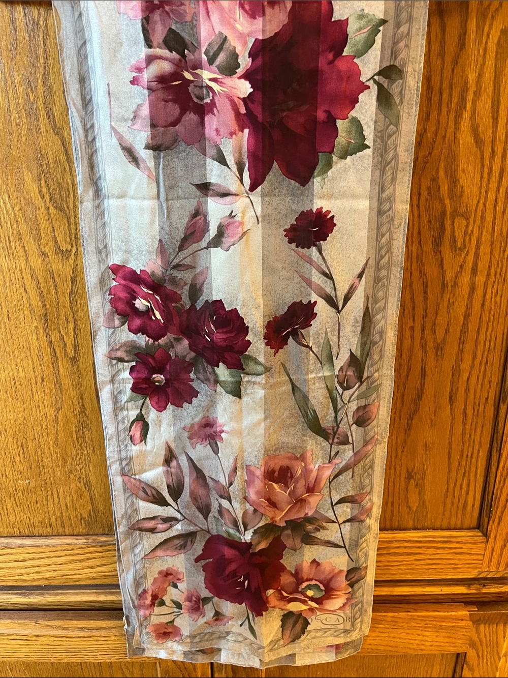 Vintage Oscar de la Renta Silk Scarf